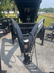 New 2024 Sure-Trac 7X20 TANDEM AXLE 25900 LB GVWR GOOSENECK Dump Trailer WITH 4FT SIDES/TARP/RAMPS/7 GUAGE FLOOR/DUAL HYDRAULIC JACKS