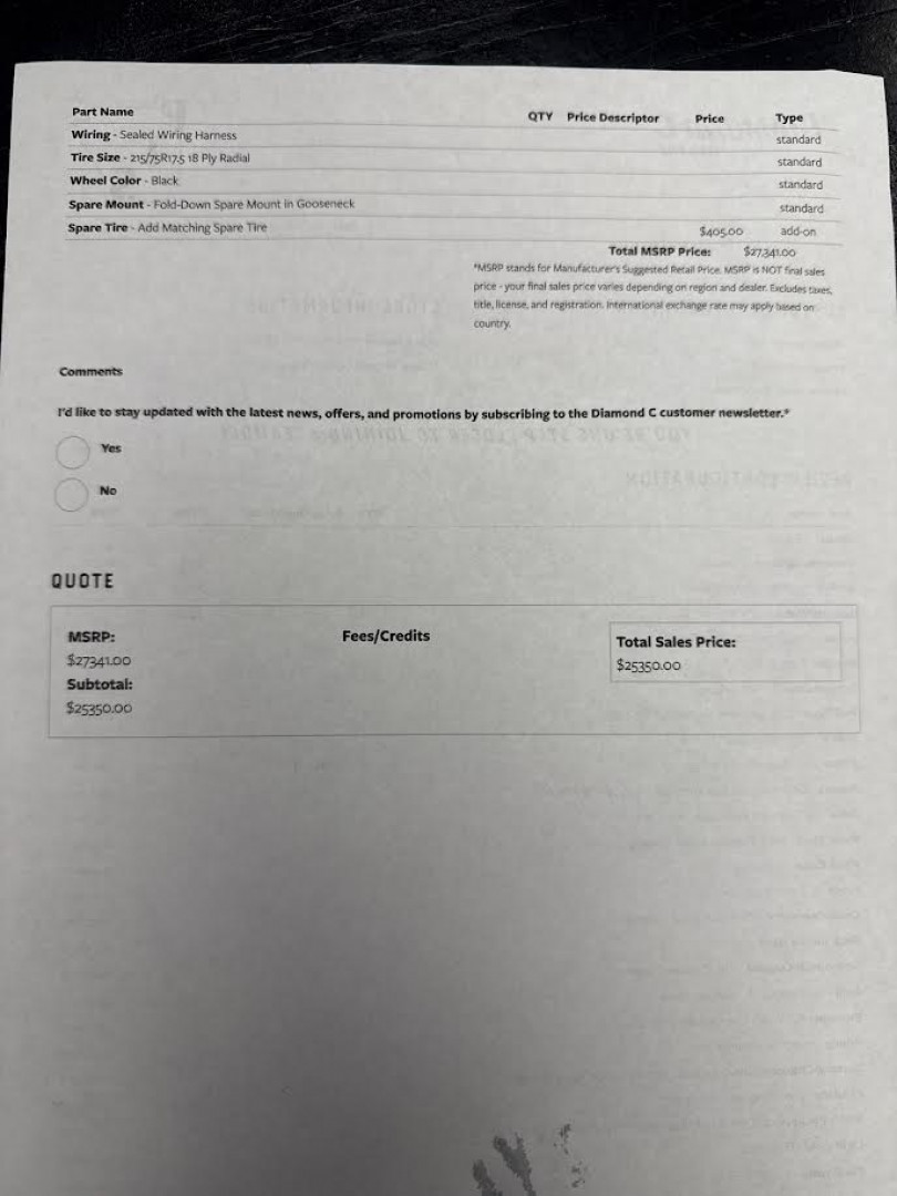 New 2025 Diamond C Trailers LPX 210-GN Package 22'X82" Flatbed Trailer