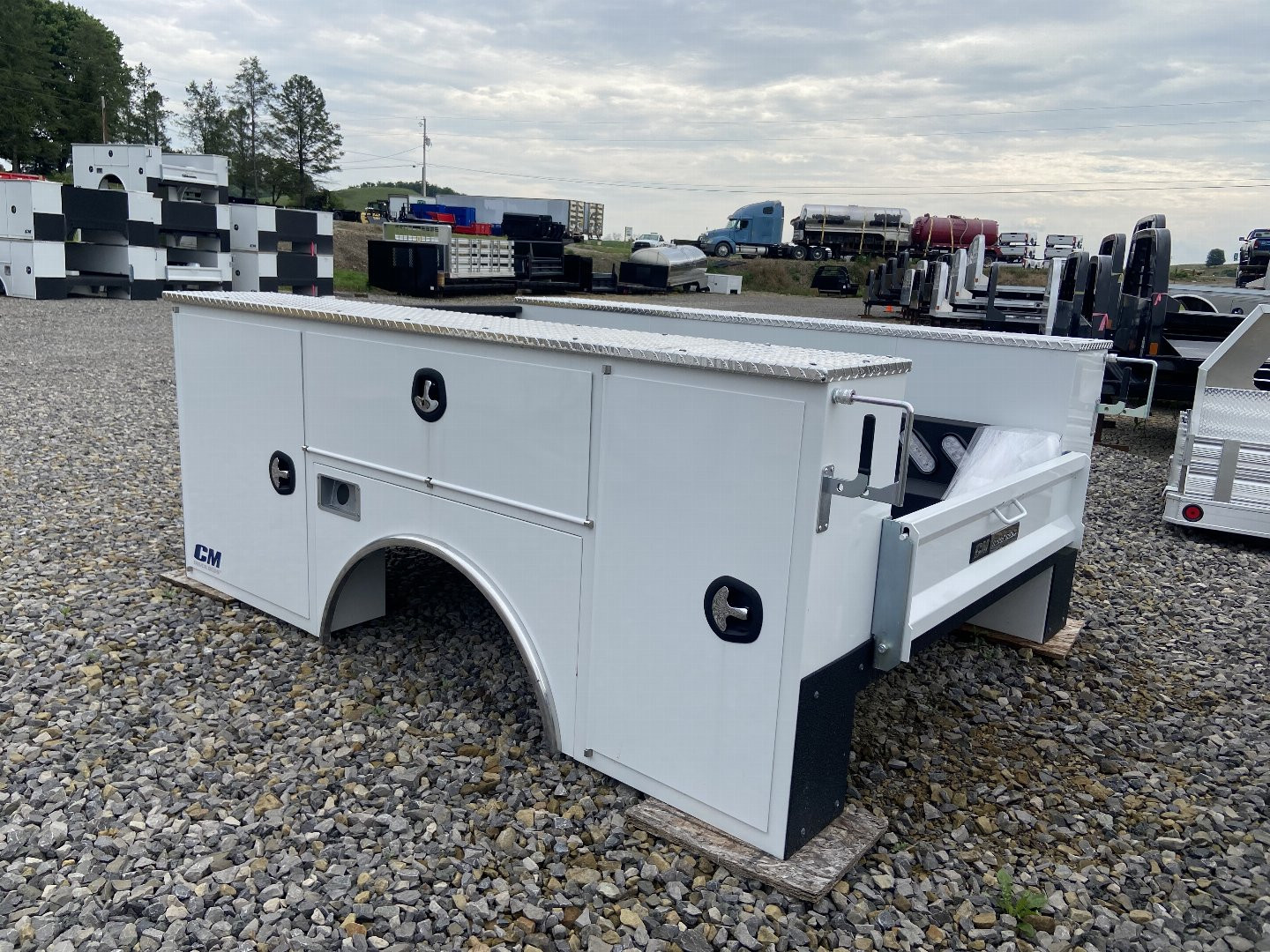 New 2025 CM Truck Beds CMG98/78 8ft Steel Service Body