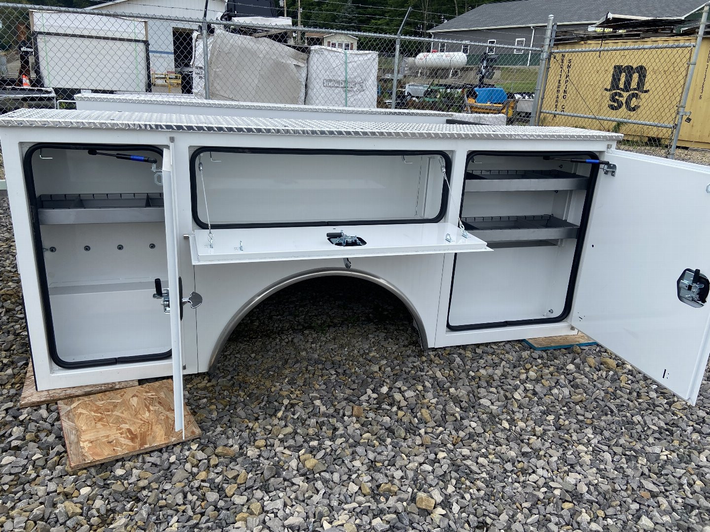 New 2025 CM Truck Beds CMG98/78 8ft Steel Service Body
