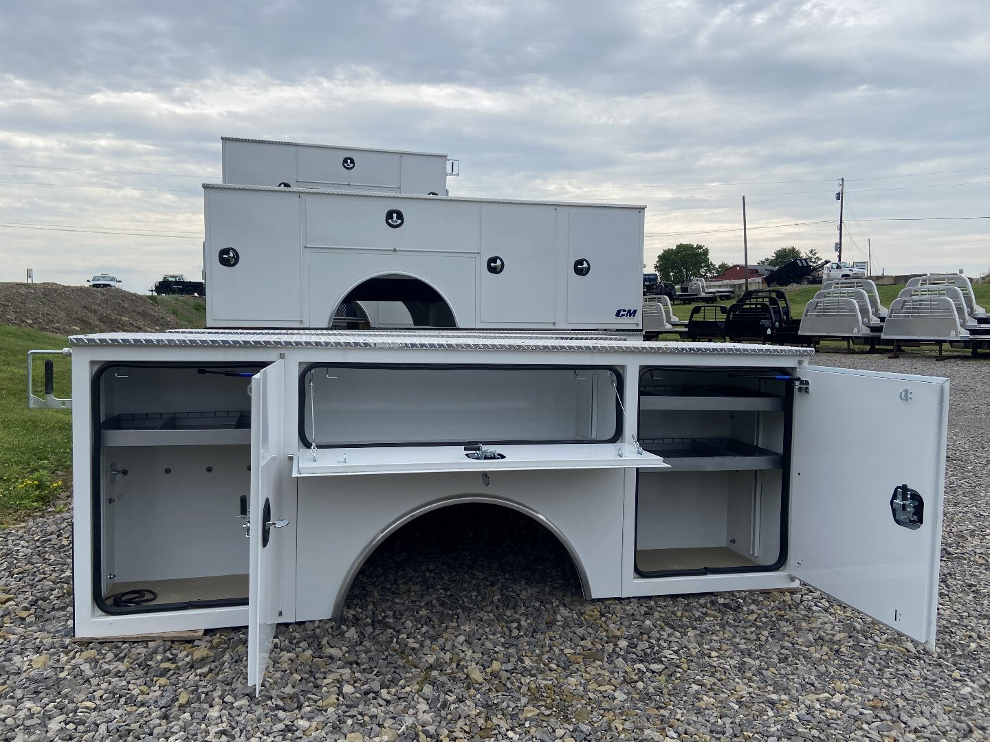 New CM Truck Beds CMG110/94 Steel Service Body for 60" CA cab and chassis