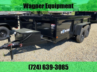 New 2024 BWISE 6'x12' Low Pro Dump Trailer 9.9K GVWR