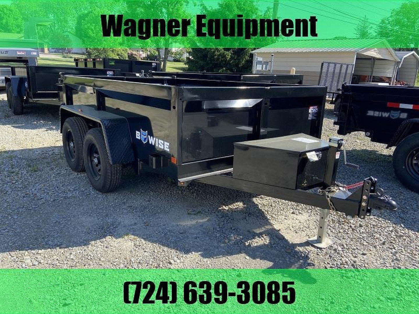 New 2024 BWISE 6'x10' Low Pro Dump Trailer 9.9K GVWR