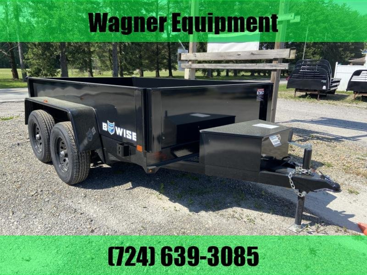 New 2024 BWISE 6'x10' Dump Trailer 9.9K GVWR