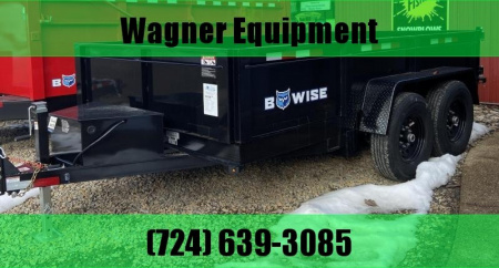 New 2023 BWISE 7'x12' Low Pro Dump Trailer 12K GVWR