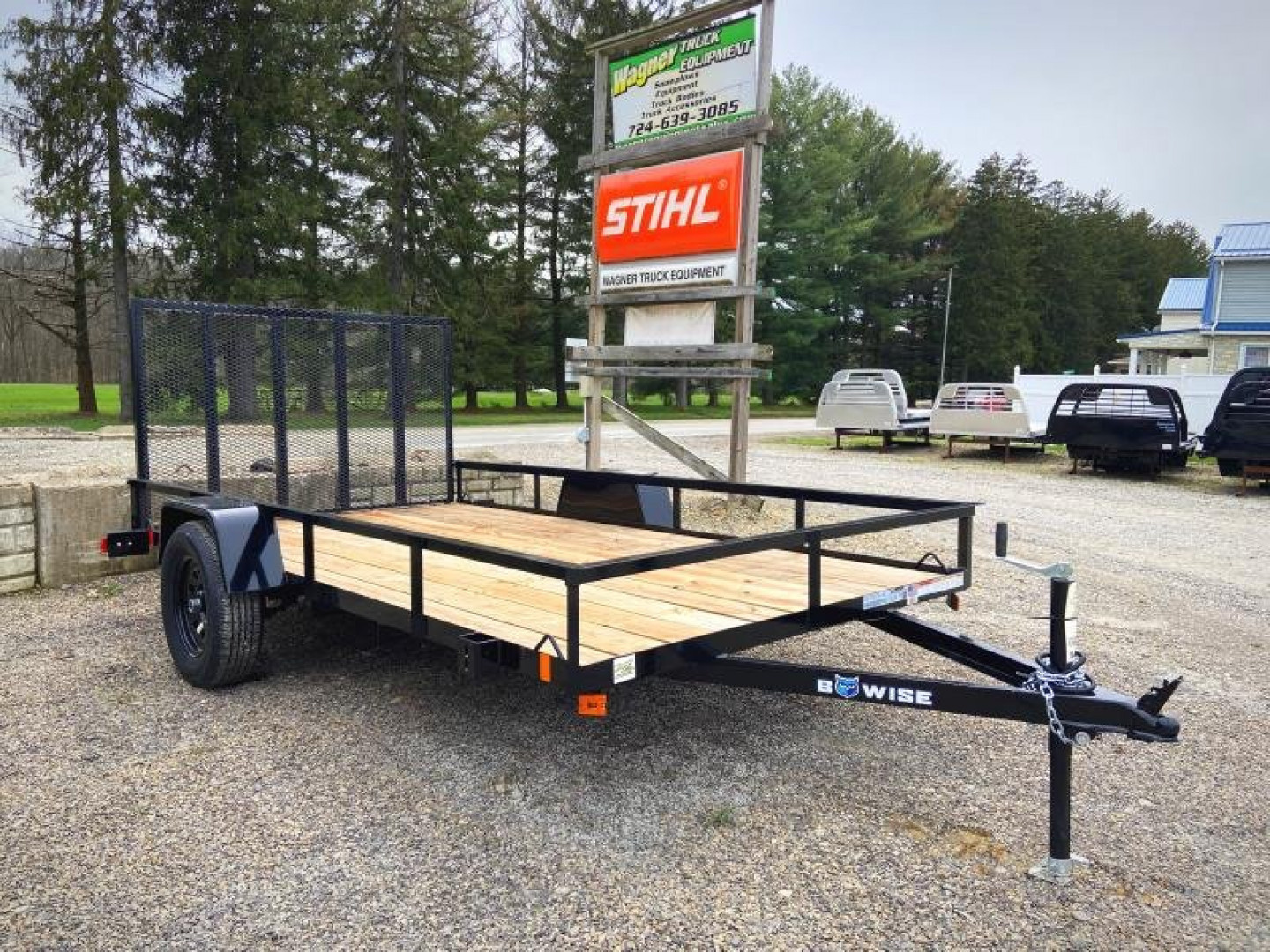 New 2024 BWise UTE-610 6'x10' Utility Trailer 2.99K GVWR
