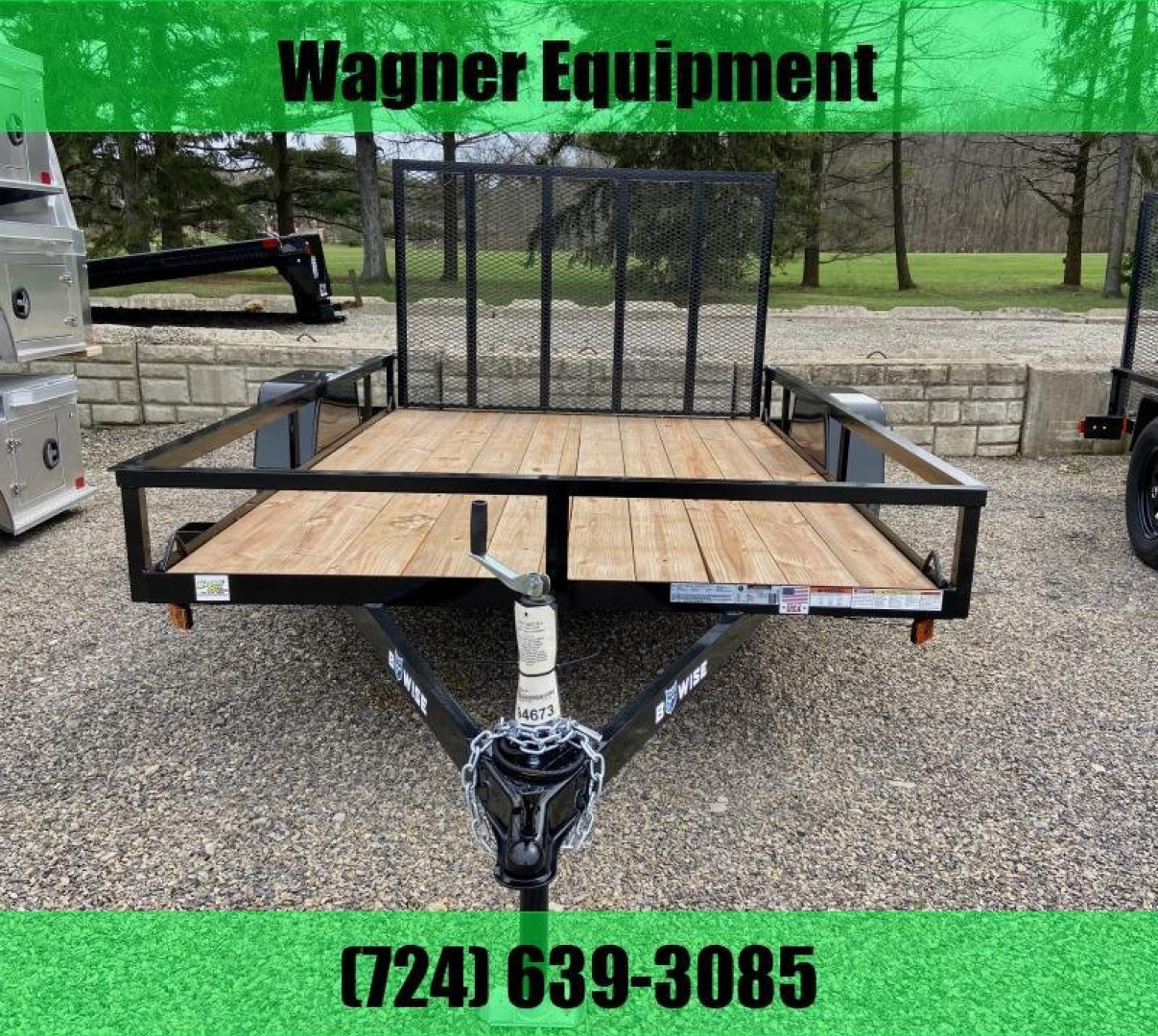 New 2024 BWise UTE-610 6'x10' Utility Trailer 2.99K GVWR