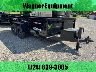 New 2024 BWISE DT714LP-LE-14-A 81.5 x14' Low Pro Dump Trailer 14K GVWR