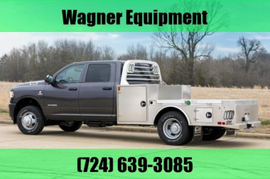 New CM TRUCK BEDS ALSK Deluxe 9'4 Aluminum Skirted Flatbed for 60  CA cab and chassis