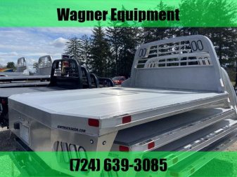New CM Truck Beds ALRD Aluminum Flatbed 11'4 for 84" CA C&C