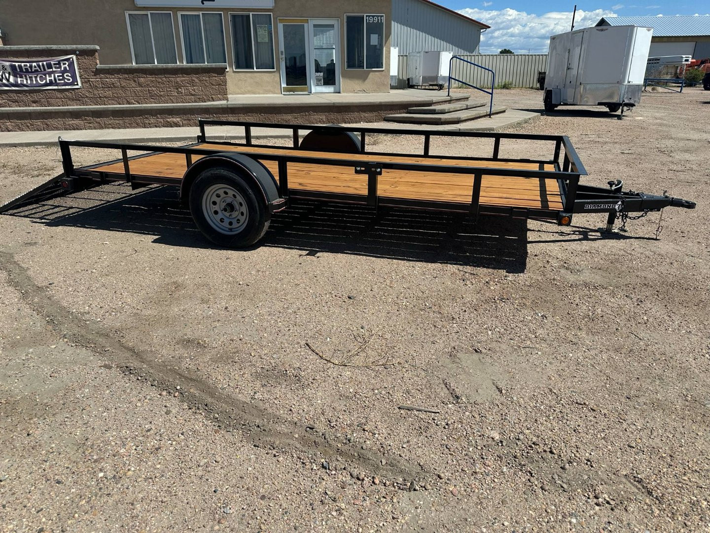 New 2025 Diamond T 14' Utility Trailer Railside