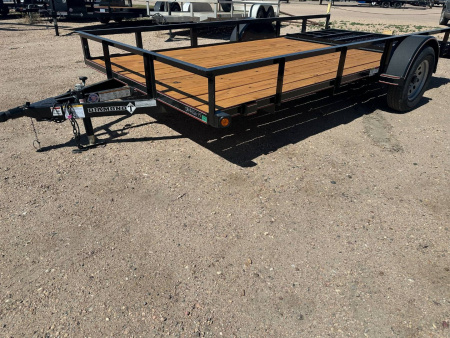 New 2025 Diamond T 14' Utility Trailer Railside
