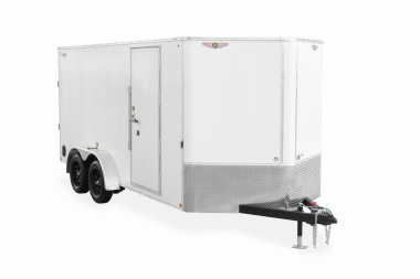 New 2025 H and H Trailer 7x14 HH Series Flat Top V-Nose Enclosed Cargo Trailer