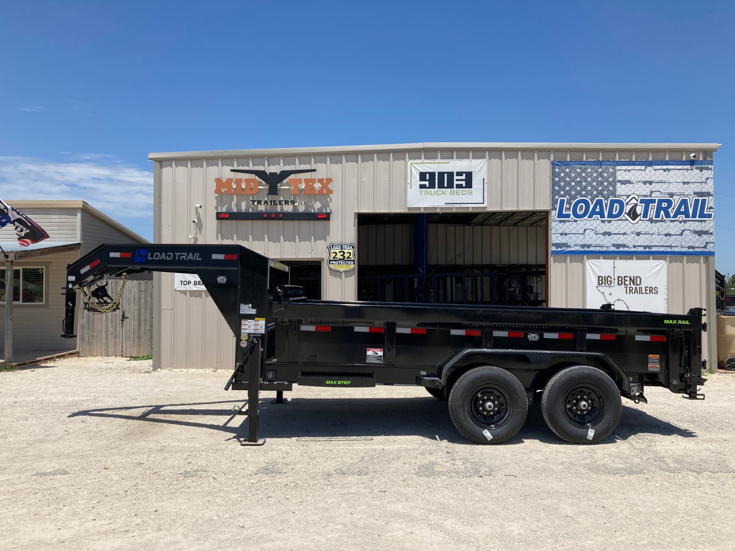 New 2026 Load Trail GD 14' x 83" Tandem Axle Gooseneck Low-Pro Dump Trailer