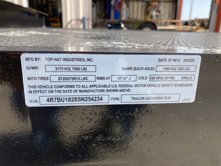 New 2025 Top Hat 18'X83" Car Hauler 7K