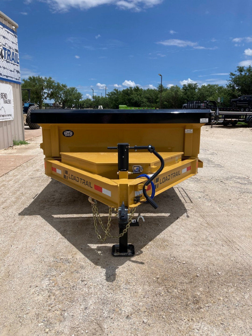 New 2026 Load Trail 14' x 83" Tandem Axle Low-Pro Dump Trailer (Yellow)