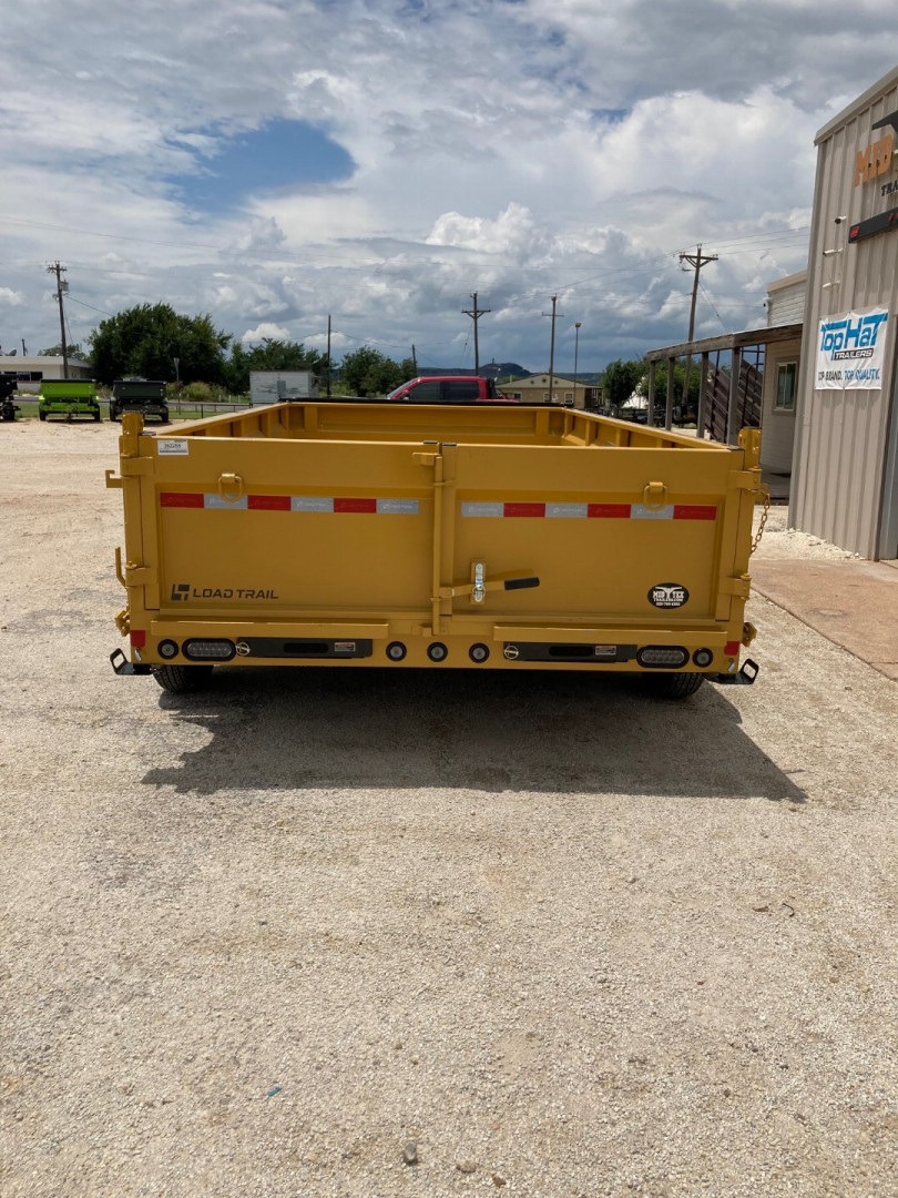 New 2026 Load Trail 14' x 83" Tandem Axle Low-Pro Dump Trailer (Yellow)