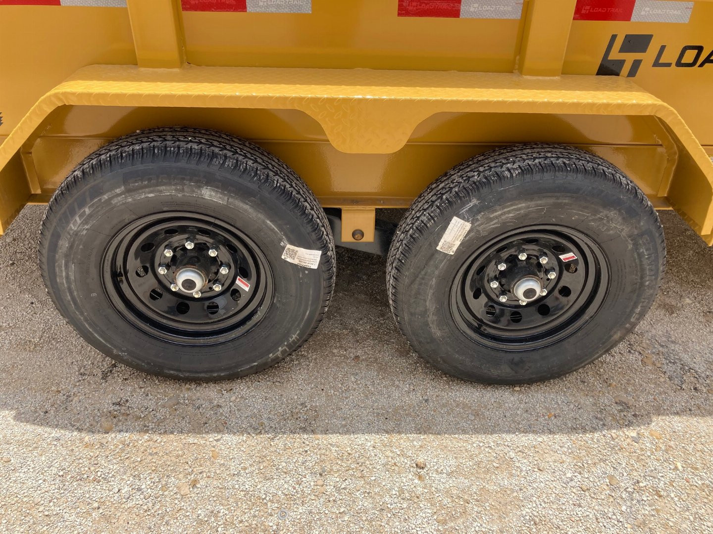 New 2026 Load Trail 14' x 83" Tandem Axle Low-Pro Dump Trailer (Yellow)