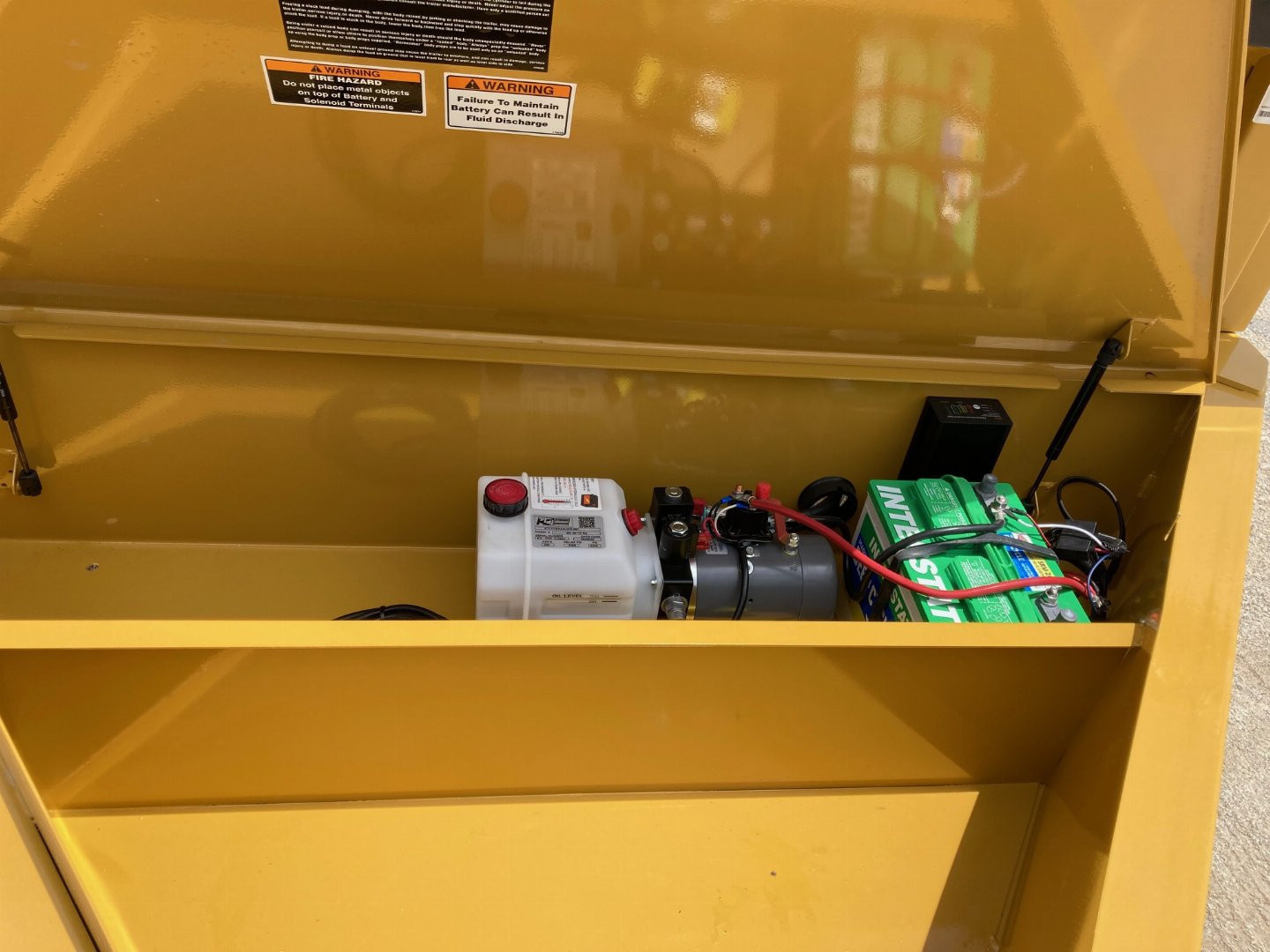 New 2026 Load Trail 14' x 83" Tandem Axle Low-Pro Dump Trailer (Yellow)