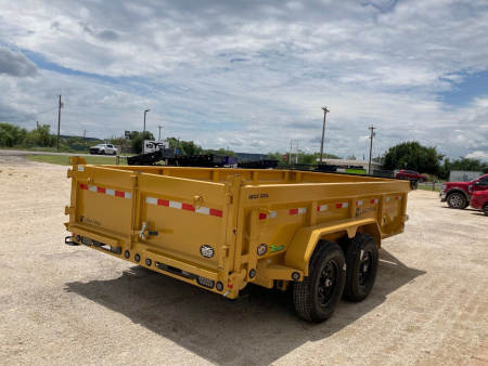 New 2026 Load Trail 14' x 83" Tandem Axle Low-Pro Dump Trailer (Yellow)