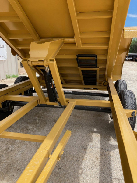 New 2026 Load Trail 14' x 83" Tandem Axle Low-Pro Dump Trailer (Yellow)