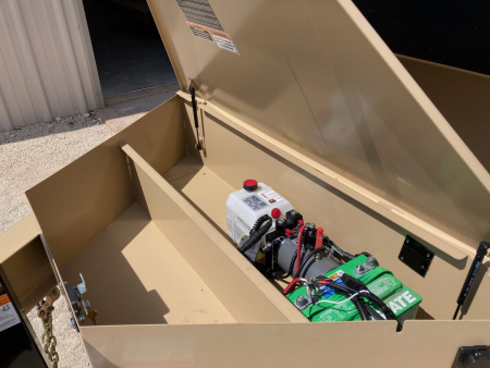 New 2026 Load Trail 14' x 83" Tandem Axle Low-Pro Dump Trailer (Coyote Tan)