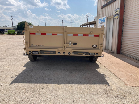 New 2026 Load Trail 14' x 83" Tandem Axle Low-Pro Dump Trailer (Coyote Tan)