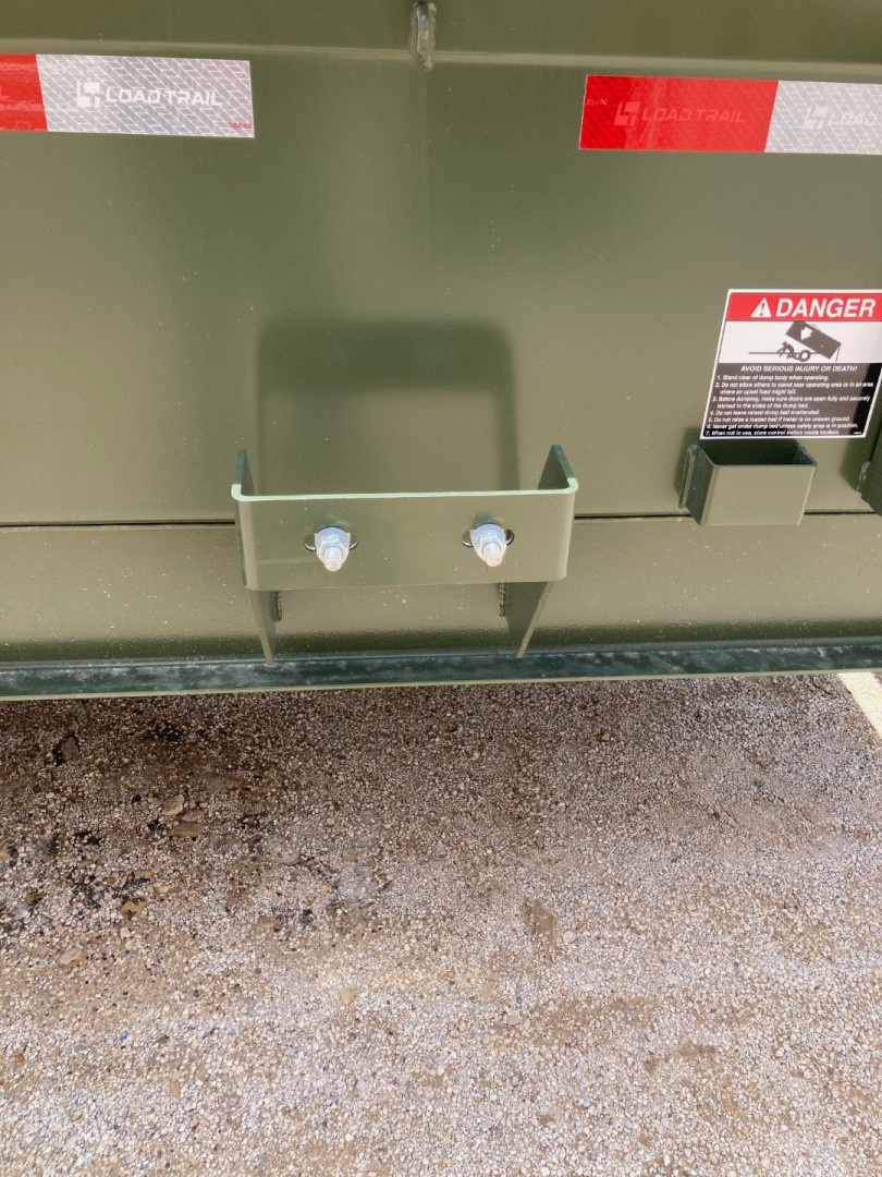 New 2025 Load Trail 14' x 83" Tandem Axle Low-Pro Dump Trailer (Army Green)