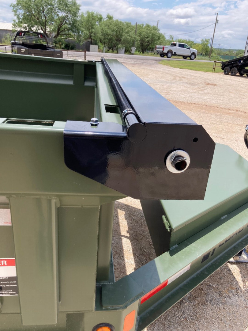 New 2025 Load Trail 14' x 83" Tandem Axle Low-Pro Dump Trailer (Army Green)