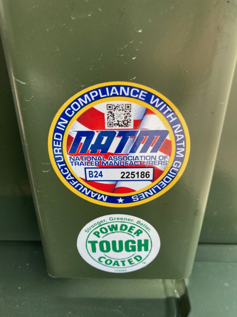 New 2025 Load Trail 14' x 83" Tandem Axle Low-Pro Dump Trailer (Army Green)