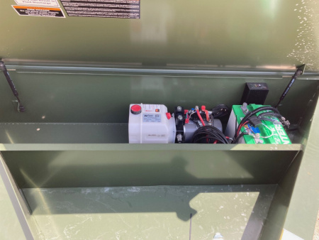 New 2025 Load Trail 14' x 83" Tandem Axle Low-Pro Dump Trailer (Army Green)