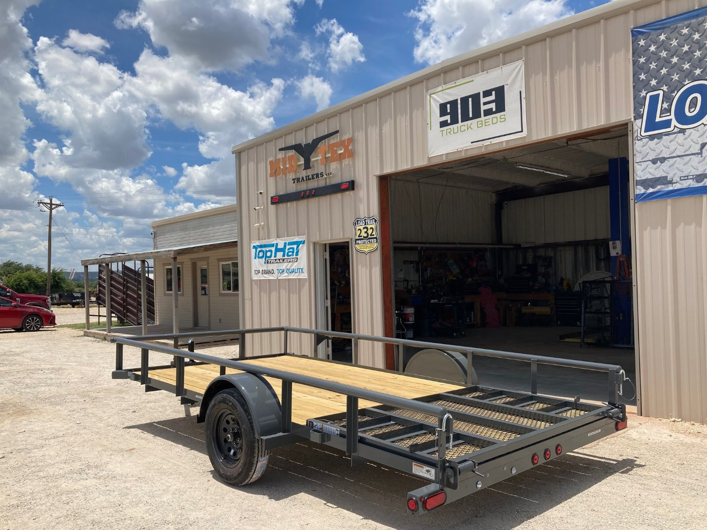 New 2025 Top Hat DSP 14' x 83" Utility Trailer