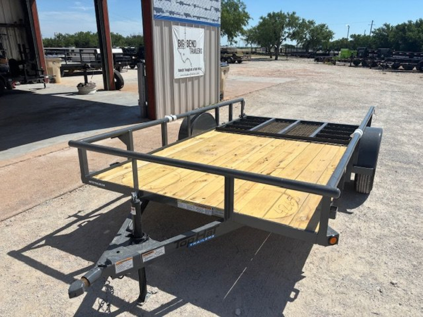 New 2025 Top Hat DSP 12' x 83" Utility Trailer