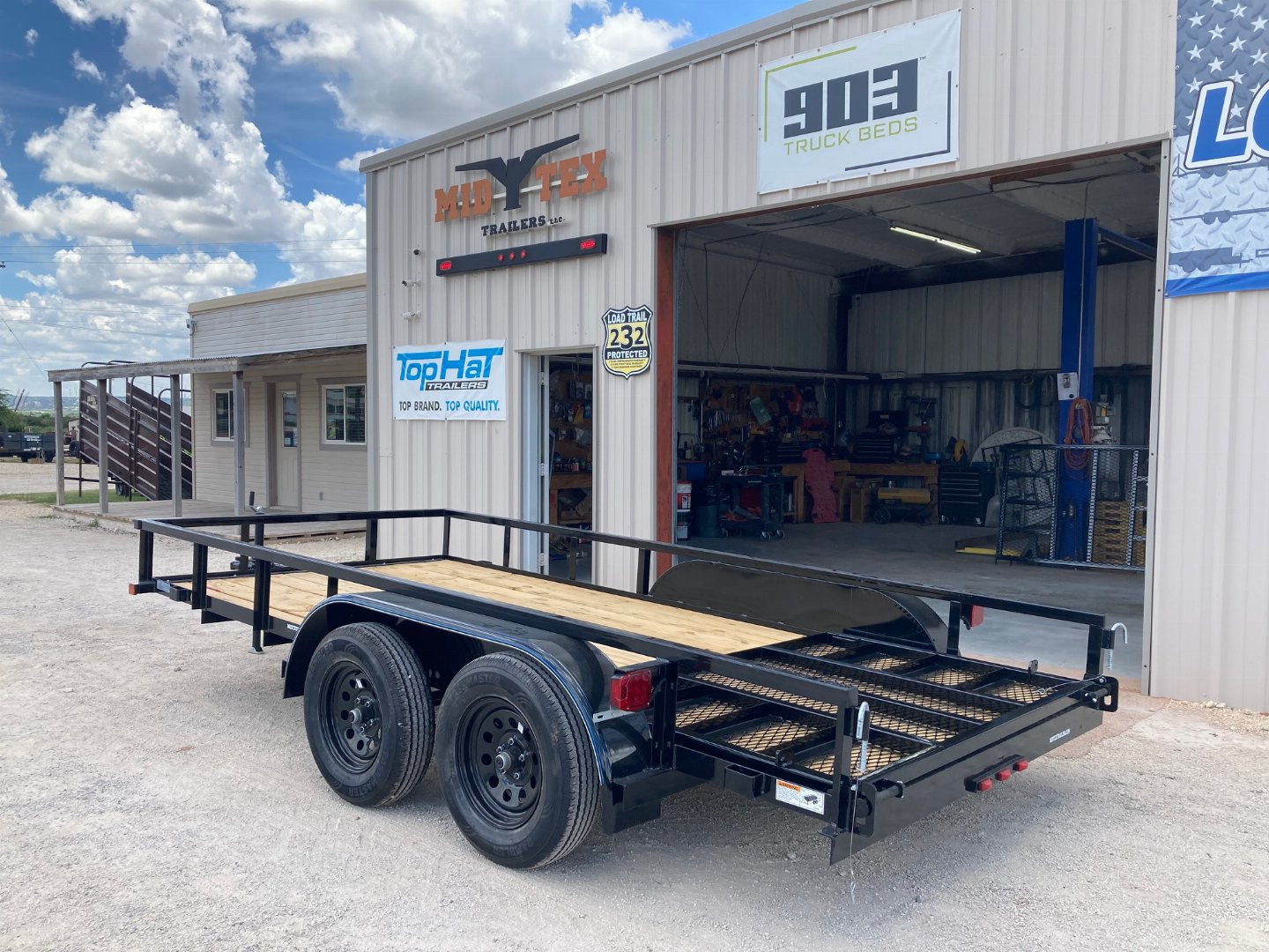 New 2025 Top Hat 14' x 77" LDT Utility Trailer