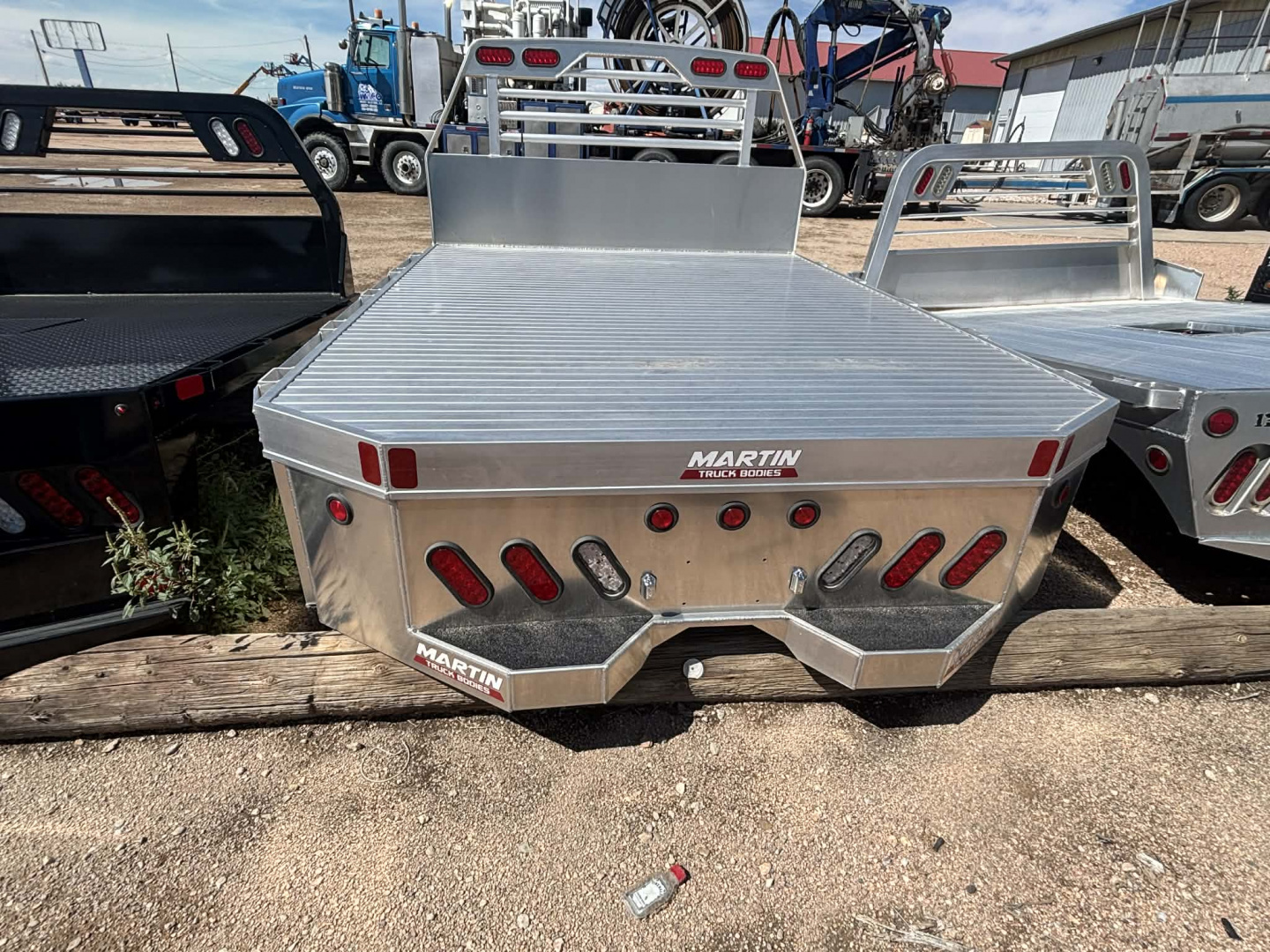 New 2025 Alum. Martin Long Bed - Skirted SW with 4 toolboxes underneath (SB model)