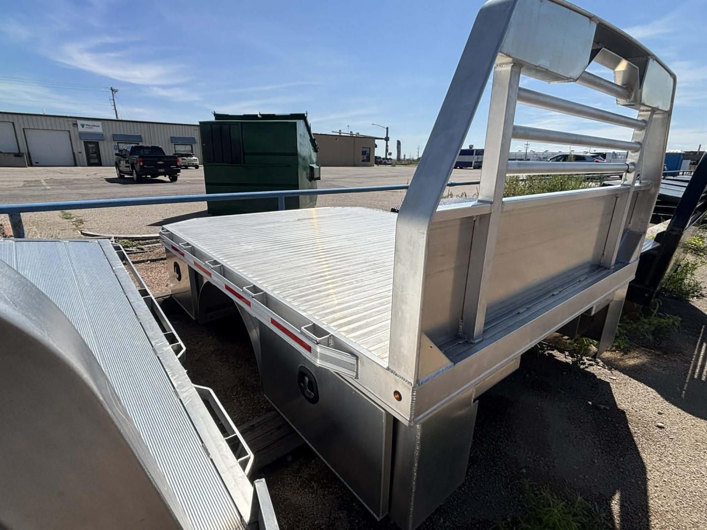 New 2025 Alum. Martin Long Bed - Skirted SW with 4 toolboxes underneath (SB model)