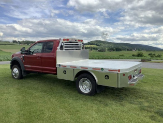 New 2022 Alum Martin Long Bed - Skirted Single Wheel w/4 toolboxes underneath