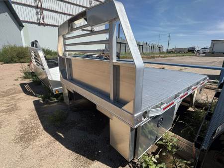 New 2025 Alum. Martin Long Bed - Skirted SW with 4 toolboxes underneath (SB model)