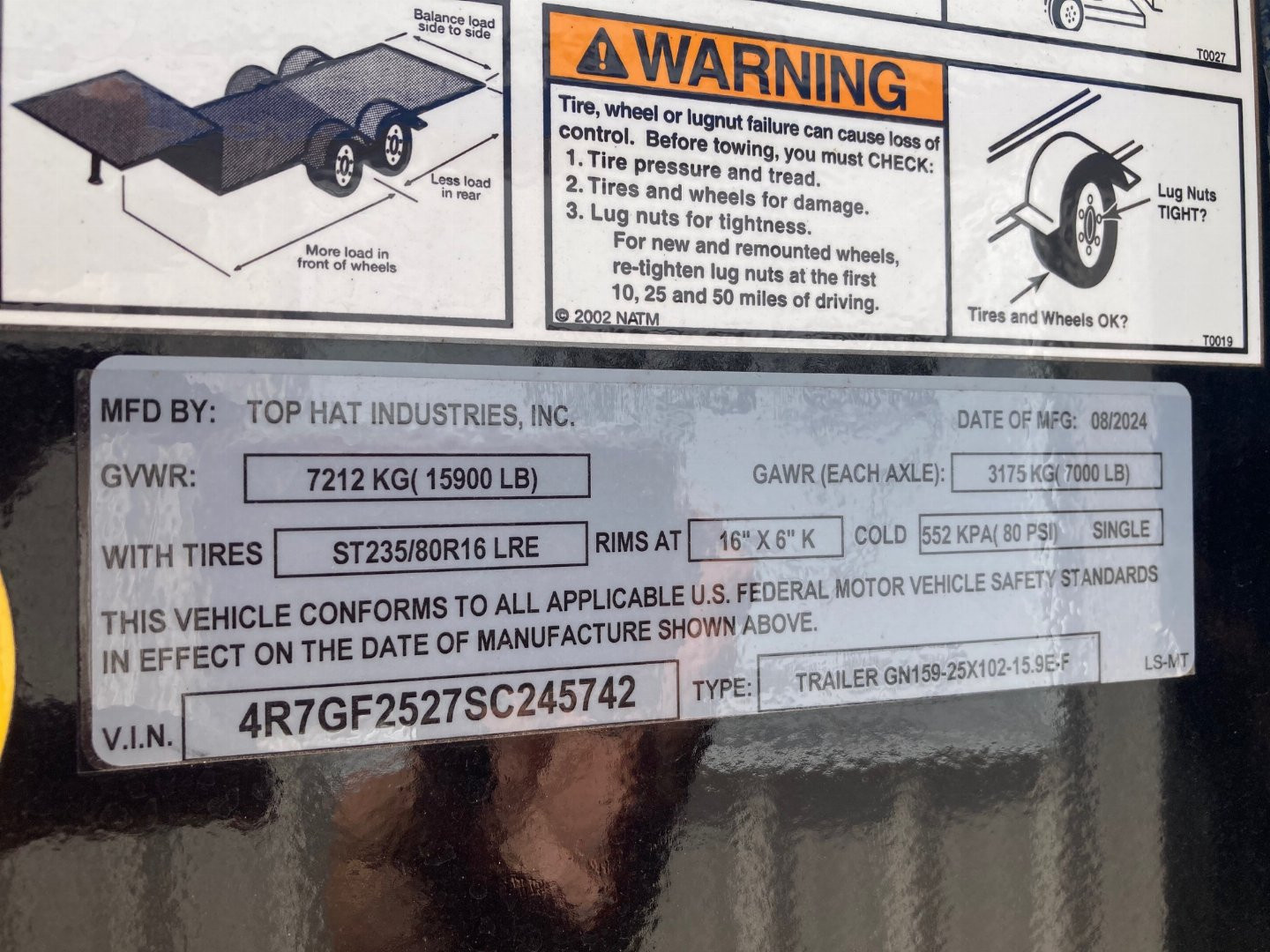 New 2025 TOP HAT 20'+5'X102" GN Deckover Trailer