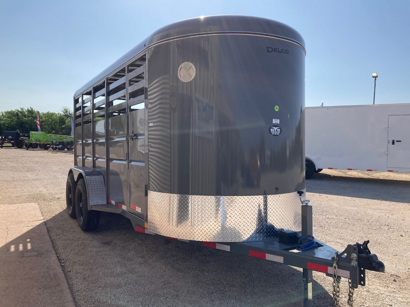 New 2025 Delco Stock Trailer Bumper Pull 6' X 16'