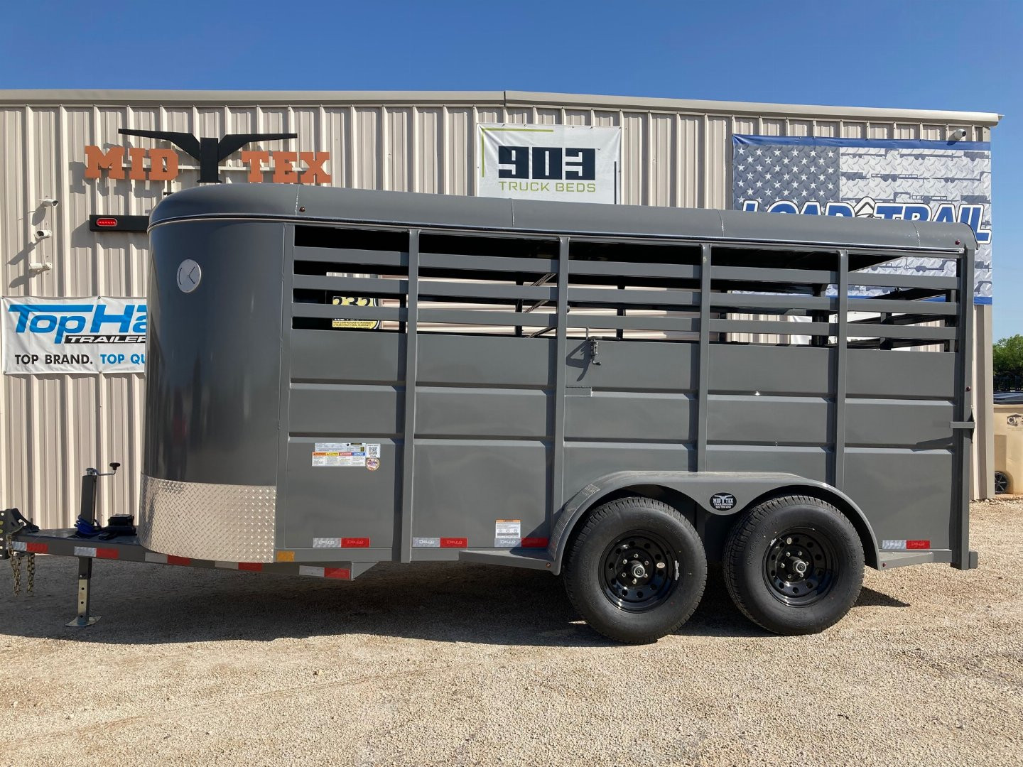 New 2025 Delco Stock Trailer Bumper Pull 6' X 16'