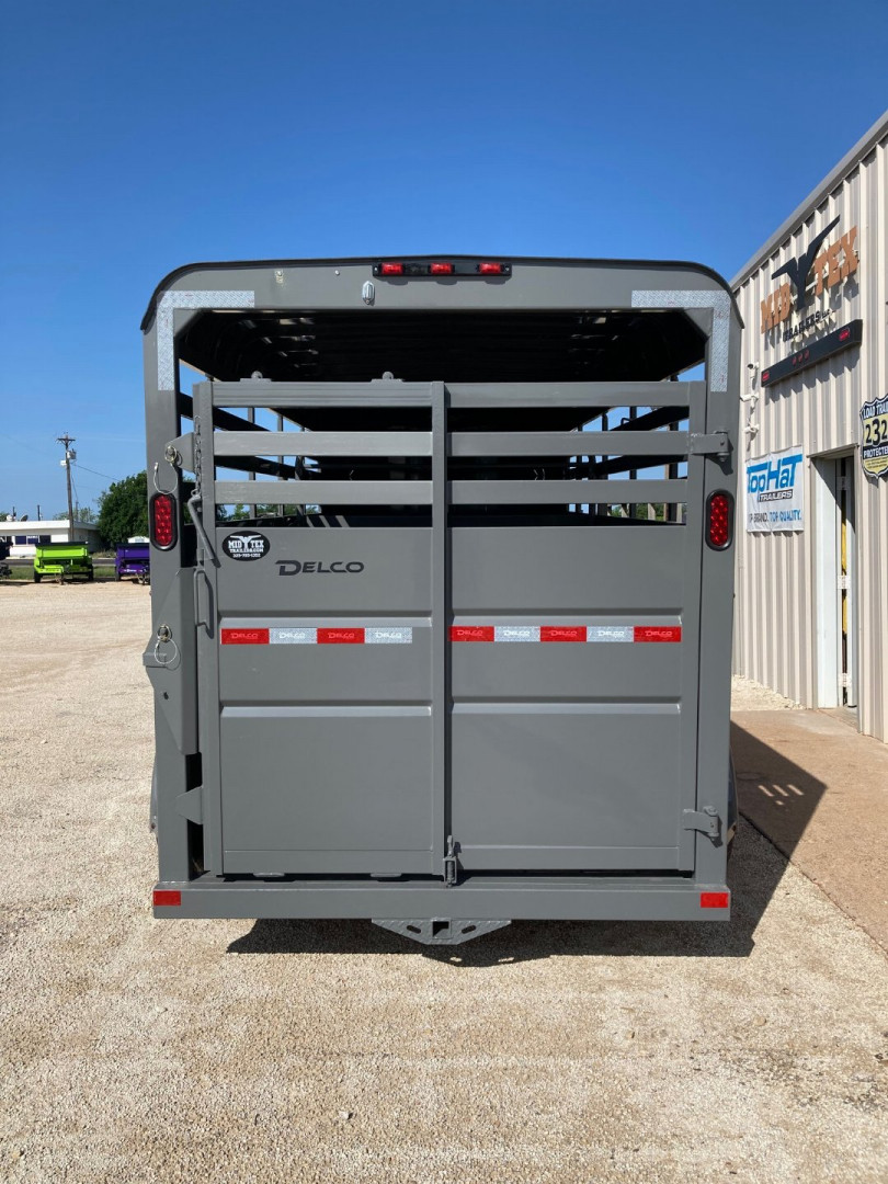 New 2025 Delco Stock Trailer Bumper Pull 6' X 16'
