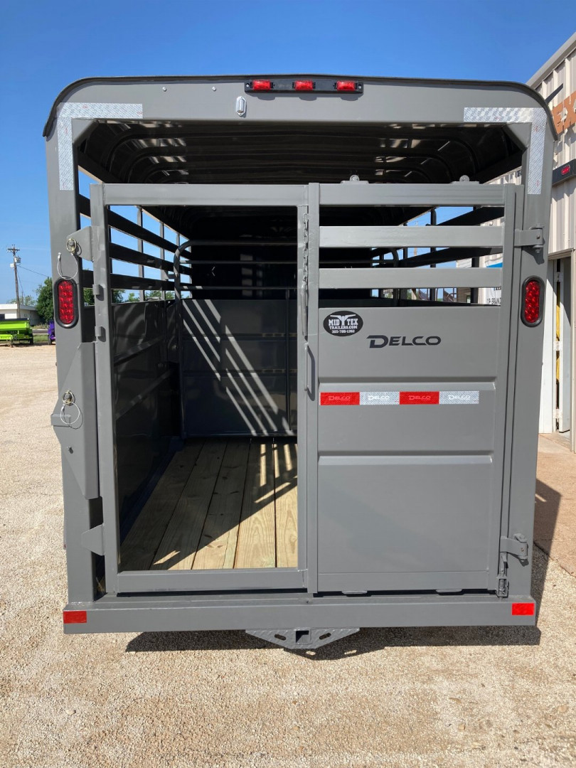 New 2025 Delco Stock Trailer Bumper Pull 6' X 16'