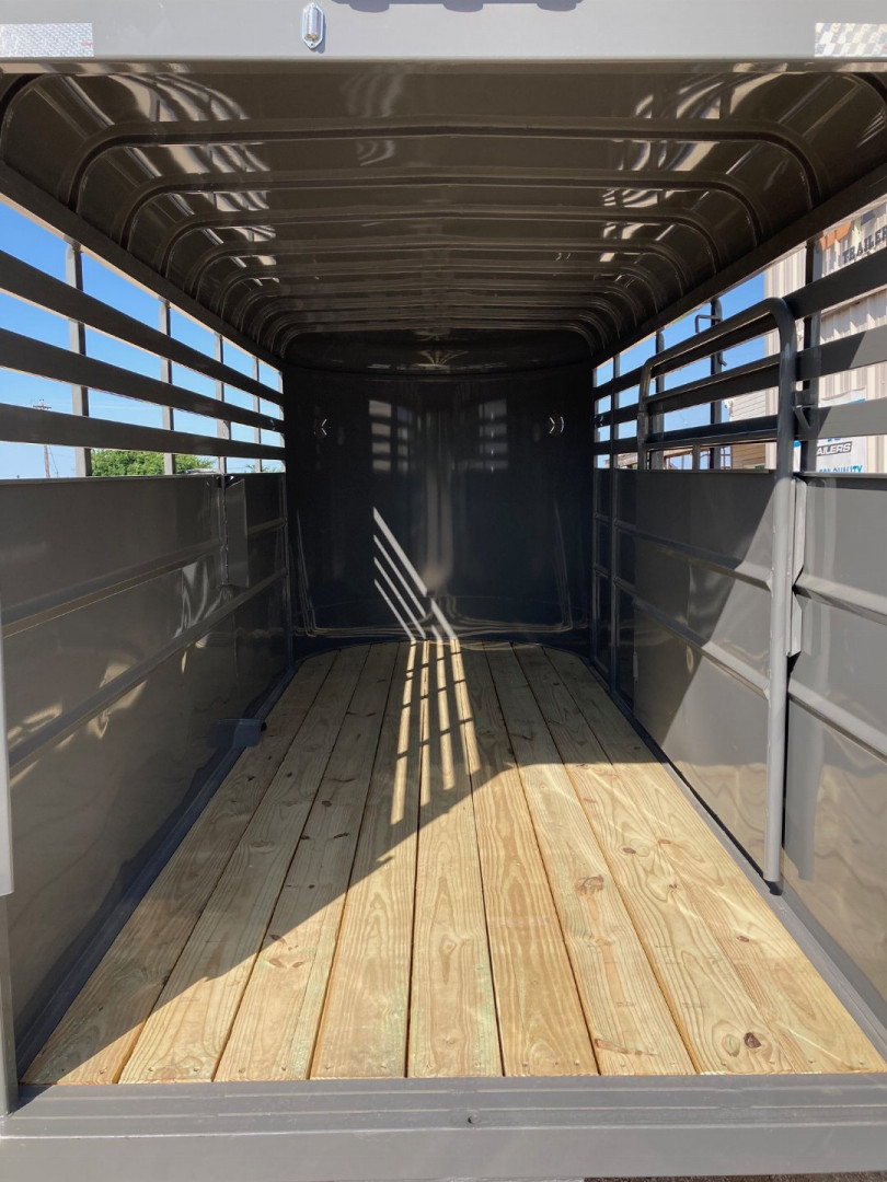 New 2025 Delco Stock Trailer Bumper Pull 6' X 16'