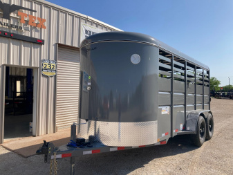 New 2025 Delco Stock Trailer Bumper Pull 6' X 16'