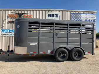 New 2025 Delco Stock Trailer Bumper Pull 6' X 16'