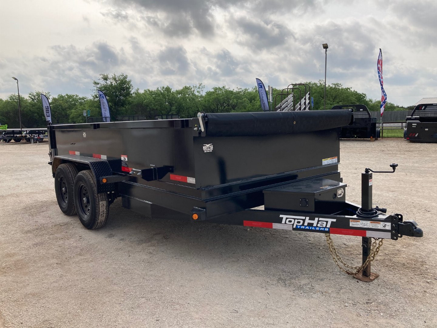 New 2025 Top Hat 14' x 83" Dump Trailer