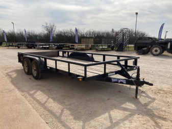 Used 2018 Texas Bragg 16' Utility Trailer