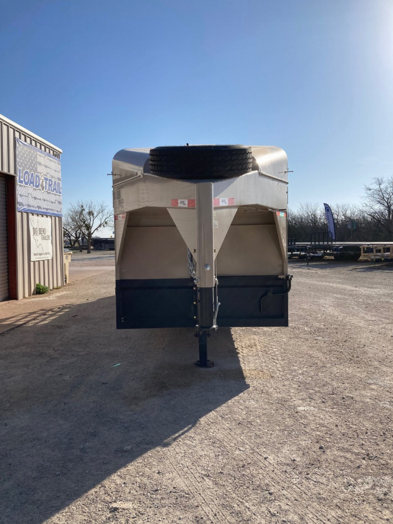 New 2024 Big Bend GN 24' X 6'8" Stock Trailer With Deluxe Tack/Butterfly Gate