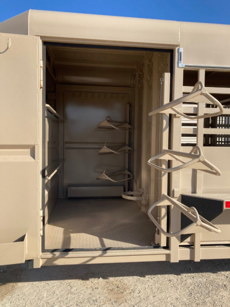 New 2024 Big Bend GN 24' X 6'8" Stock Trailer With Deluxe Tack/Butterfly Gate